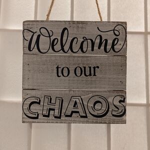 Rustic Gray Welcome Sign